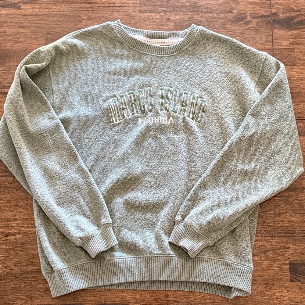 Marco Island Florida Gray Sweater